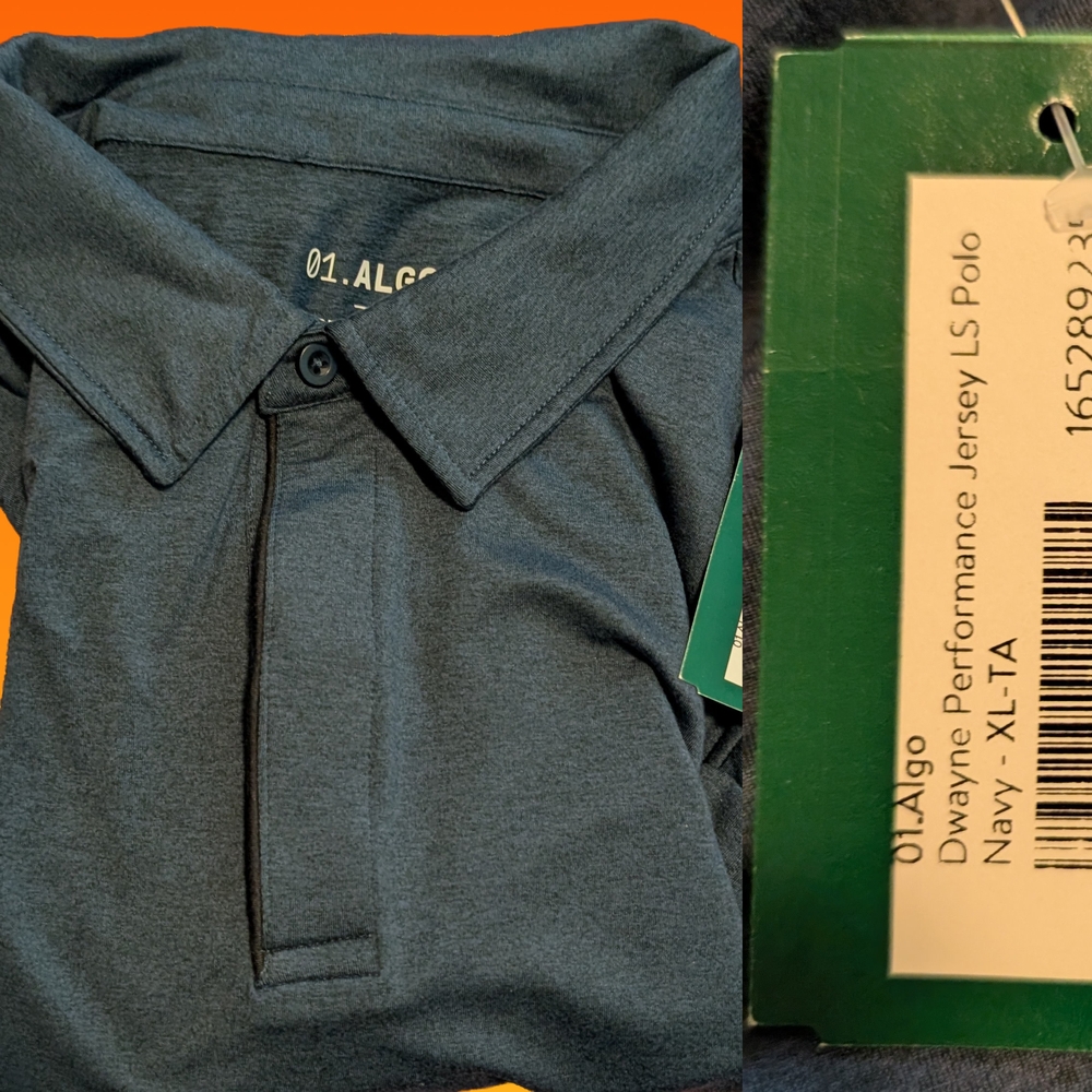 Blue Polo Shirt Casual Cotton Blend